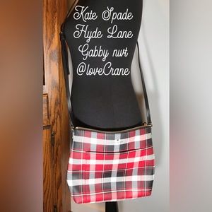 Kate Spade Hyde lane plaid gabby nwt